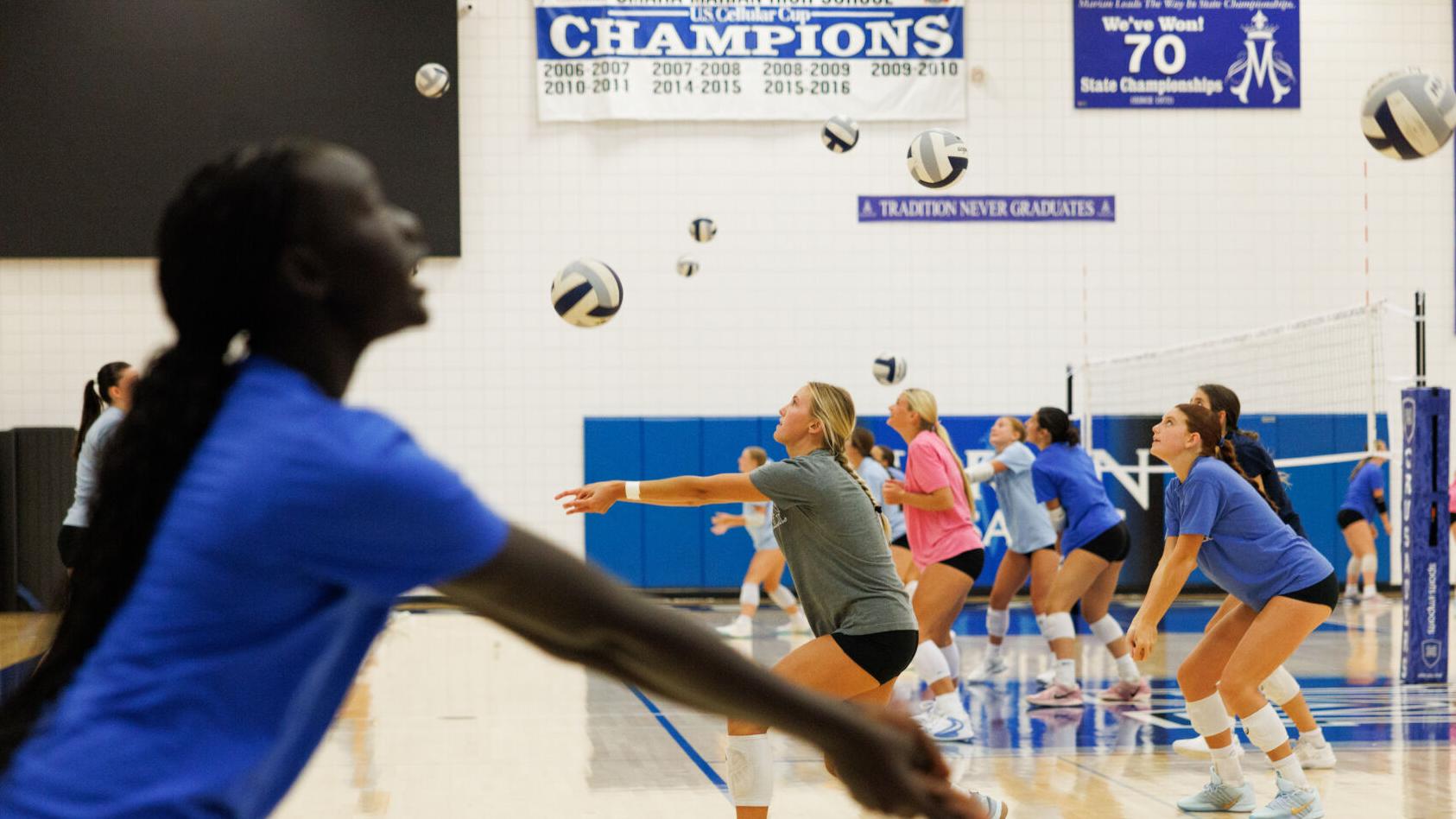 Omaha Marian motivated by last season's heartbreak as high school volleyball practices begin